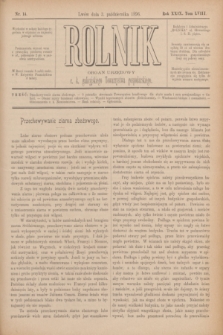 Rolnik : organ urzędowy c. k. galicyjskiego Towarzystwa gospodarskiego. R.29, T.58, Nr. 14 (3 października 1896)