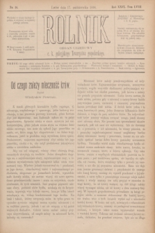 Rolnik : organ urzędowy c. k. galicyjskiego Towarzystwa gospodarskiego. R.29, T.58, Nr. 16 (17 października 1896)