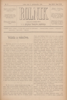 Rolnik : organ urzędowy c. k. galicyjskiego Towarzystwa gospodarskiego. R.29, T.58, Nr. 17 (24 października 1896)