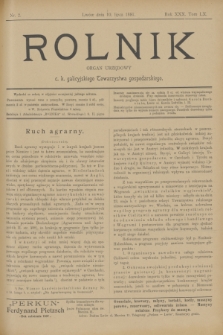Rolnik : organ urzędowy c. k. galicyjskiego Towarzystwa gospodarskiego. R.30, T.60, Nr. 2 (10 lipca 1897)