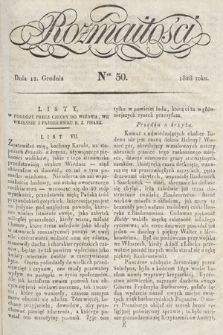 Rozmaitości : pismo dodatkowe do Gazety Lwowskiej. 1828, nr 50