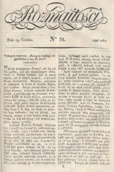 Rozmaitości : pismo dodatkowe do Gazety Lwowskiej. 1828, nr 51