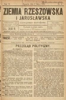 Ziemia Rzeszowska i Jarosławska : czasopismo narodowe. 1924, nr 6
