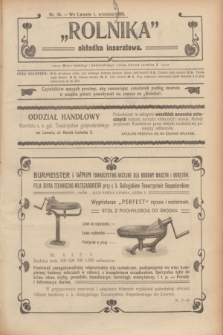 Rolnik : organ c. k. galicyjskiego Towarzystwa gospodarskiego. R.38, T.70, Nr. 36 (1 września 1905) + dod.