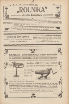 Rolnik : organ c. k. galicyjskiego Towarzystwa gospodarskiego. R.38, T.70, Nr. 40 (29 września 1905) + dod.