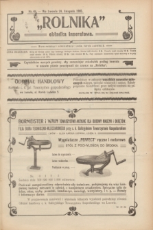 Rolnik : organ c. k. galicyjskiego Towarzystwa gospodarskiego. R.38, T.70, Nr. 48 (24 listopada 1905) + dod.