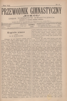 Przewodnik Gimnastyczny „Sokoł” : organ towarzystw gimnastycznych. R.8, nr 6 (czerwiec 1888)