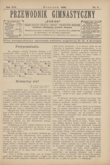 Przewodnik Gimnastyczny "Sokoł" : organ Związku Polskich Gimnast. Towarzystw Sokolich. R.19, nr 9 (wrzesień 1899)