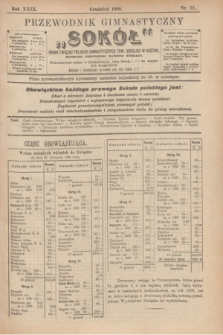 Przewodnik Gimnastyczny „Sokół” : organ Związku Polskich Gimnastycznych Tow. Sokolich w Austryi. R.29, nr 12 (grudzień 1909)