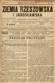 Ziemia Rzeszowska i Jarosławska : czasopismo narodowe. 1924, nr 33