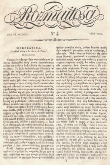 Rozmaitości : pismo dodatkowe do Gazety Lwowskiej. 1834, nr 4