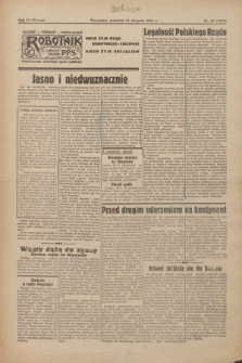 Robotnik : centralny organ PPS. R.51, nr 38 (31 sierpnia 1944) = nr 8007