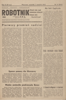 Robotnik : centralny organ PPS. R.51, nr 44 (7 września 1944) = nr 8013