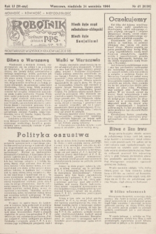 Robotnik : centralny organ PPS. R.51, nr 61 (24 września 1944) = nr 8030