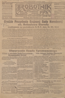 Robotnik : centralny organ P.P.S. R.51, nr 1 (1 stycznia 1945) = nr 40