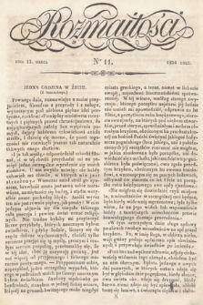 Rozmaitości : pismo dodatkowe do Gazety Lwowskiej. 1834, nr 11