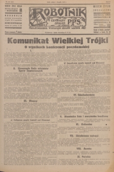 Robotnik : centralny organ P.P.S. R.51, nr 199 (4 sierpnia 1945) = nr 229
