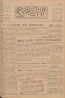 Robotnik : centralny organ P.P.S. R.51, nr 257 (1 października 1945) = nr 287