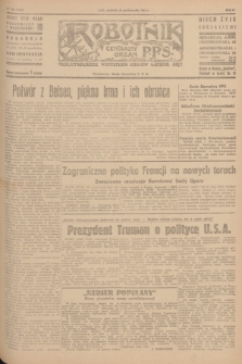 Robotnik : centralny organ P.P.S. R.51, nr 284 (28 października 1945) = nr 314
