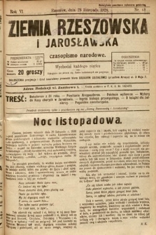 Ziemia Rzeszowska i Jarosławska : czasopismo narodowe. 1924, nr 48