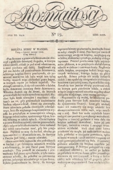 Rozmaitości : pismo dodatkowe do Gazety Lwowskiej. 1834, nr 19