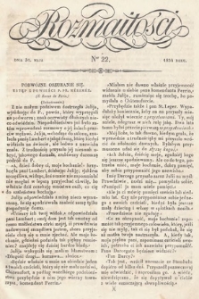 Rozmaitości : pismo dodatkowe do Gazety Lwowskiej. 1834, nr 22