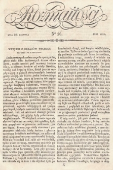 Rozmaitości : pismo dodatkowe do Gazety Lwowskiej. 1834, nr 26