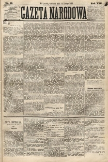 Gazeta Narodowa. 1883, nr 42