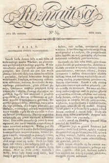 Rozmaitości : pismo dodatkowe do Gazety Lwowskiej. 1834, nr 34