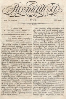 Rozmaitości : pismo dodatkowe do Gazety Lwowskiej. 1834, nr 39