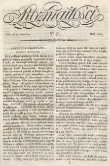 Rozmaitości : pismo dodatkowe do Gazety Lwowskiej. 1834, nr 40