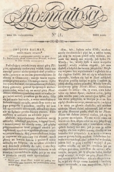 Rozmaitości : pismo dodatkowe do Gazety Lwowskiej. 1834, nr 41