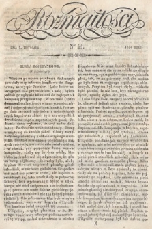 Rozmaitości : pismo dodatkowe do Gazety Lwowskiej. 1834, nr 44