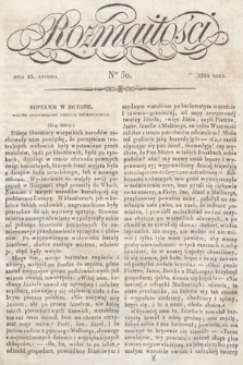 Rozmaitości : pismo dodatkowe do Gazety Lwowskiej. 1834, nr 50