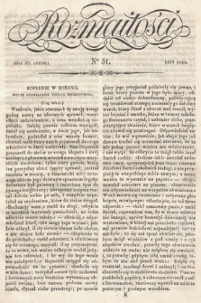 Rozmaitości : pismo dodatkowe do Gazety Lwowskiej. 1834, nr 51