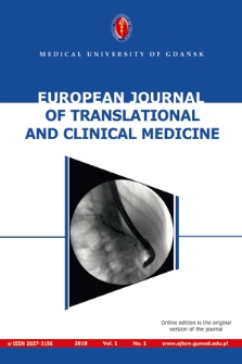 European Journal of Translational and Clinical Medicine. Vol. 1, 2018, no. 1