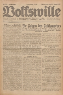 Volkswille : Zentralorgan der Deutschen Sozialistischen Arbeitspartei Polens. Jg.12, Nr. 193 (25 August 1927) + dod.