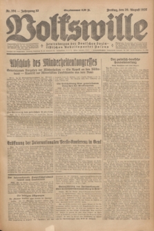 Volkswille : Zentralorgan der Deutschen Sozialistischen Arbeitspartei Polens. Jg.12, Nr. 194 (26 August 1927) + dod.