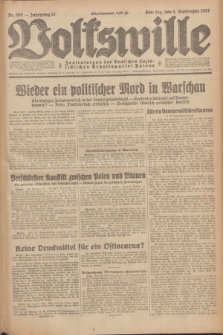 Volkswille : Zentralorgan der Deutschen Sozialistischen Arbeitspartei Polens. Jg.12, Nr. 202 (4 September 1927) + dod.