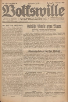 Volkswille : Zentralorgan der Deutschen Sozialistischen Arbeitspartei Polens. Jg.12, Nr. 230 (7 Oktober 1927) + dod.