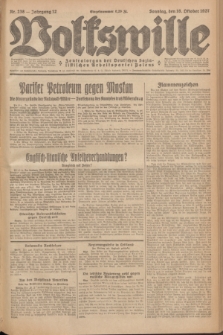 Volkswille : Zentralorgan der Deutschen Sozialistischen Arbeitspartei Polens. Jg.12, Nr. 238 (16 Oktober 1927) + dod.