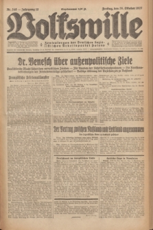 Volkswille : Zentralorgan der Deutschen Sozialistischen Arbeitspartei Polens. Jg.12, Nr. 248 (28 Oktober 1927) + dod.