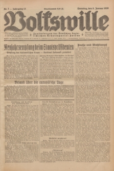 Volkswille : Zentralorgan der Deutschen Sozialistischen Arbeitspartei Polens. Jg.13, Nr. 2 (3 Januar 1928) + dod.