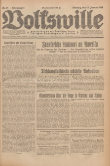 Volkswille : Zentralorgan der Deutschen Sozialistischen Arbeitspartei Polens. Jg.13, Nr. 18 (22 Januar 1928) + dod.