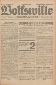 Volkswille : Zentralorgan der Deutschen Sozialistischen Arbeitspartei Polens. Jg.13, Nr. 28 (4 Februar 1928) + dod.