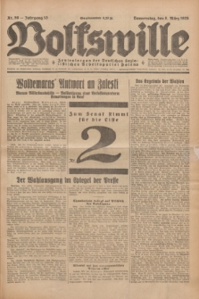 Volkswille : Zentralorgan der Deutschen Sozialistischen Arbeitspartei Polens. Jg.13, Nr. 56 (8 März 1928) + dod.