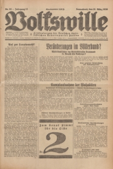 Volkswille : Zentralorgan der Deutschen Sozialistischen Arbeitspartei Polens. Jg.13, Nr. 58 (10 März 1928) + dod.