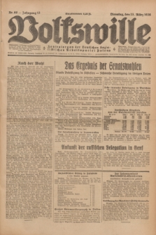 Volkswille : Zentralorgan der Deutschen Sozialistischen Arbeitspartei Polens. Jg.13, Nr. 60 (13 März 1928) + dod.