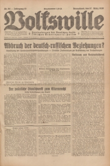 Volkswille : Zentralorgan der Deutschen Sozialistischen Arbeitspartei Polens. Jg.13, Nr. 64 (17 März 1928) + dod.