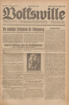 Volkswille : Zentralorgan der Deutschen Sozialistischen Arbeitspartei Polens. Jg.13, Nr. 69 (23 März 1928) + dod.